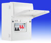 EV Consumer Unit 100A Switch + 40A MCB + SPD - IP20 - White - 1 LEFT