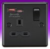 All Single with USB Sockets - Black product image