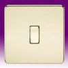 All 1 Gang  Intermediate Light Switches - Brass product image