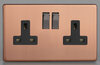 Product image for Brushed Copper - Screwless Flatplate