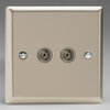 All Twin - FM Aerial Socket TV and Satellite Sockets - Satin product image