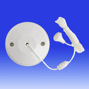 Contactum White 6 Amp Pull Cord Ceiling Switch product image