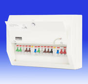 Contactum - Defender 10 Way High Integrity Consumer Unit & 10 MCB's
100Amp Switch and 2 x 80A RCD's product image