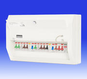 Contactum - Defender 10 Way High Integrity Consumer Unit & 10 MCB's with Surge Protection product image