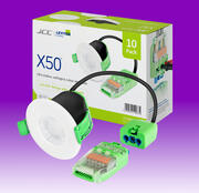 X50 Fire Rated 3.5W/5W LED 3CCT Downlight - IP65 - White (10 pack) product image