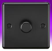 Rounded Edge - Dimmer Switches - Matt Black product image