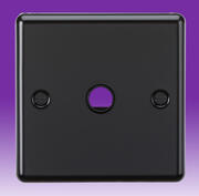 Rounded Edge - Switched/Unswitched Spurs & Flex Outlet Plates - Matt Black product image 5