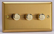 Varilight V-PRO - Silent Trailing Edge LED Dimmer Switches - Classic Brushed Brass product image 3