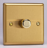 Varilight - Classic Brushed Brass - V-PRO Smart LED Dimmers product image