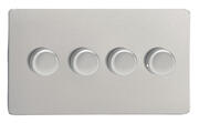 Varilight - Screwless Satin - 120w 2 Way V-PRO Silent Trailing Edge LED Dimmers product image 4