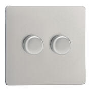 Varilight - Screwless Satin - 120w 2 Way V-PRO Silent Trailing Edge LED Dimmers product image 2