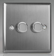 Varilight - Screwless Brushed Steel - V-PRO Smart LED Dimmers product image 2