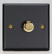 Varilight - Vogue - Matt Black - V-PRO Smart LED Dimmers product image