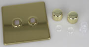 Varilight - Screwless Brass - Dimmer Plate Kits product image 3