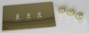 Varilight - Screwless Brass - Dimmer Plate Kits product image 5