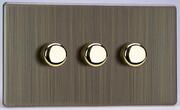 Varilight - Screwless Antique Brass - Dimmer Plate Kits product image 5