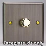 Varilight - Dimmer Plate Kits - Antique Brass product image