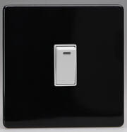 Varilight - Black/White - High Contrast Part M Compliant - 20 Amp DP Switch + Neon product image