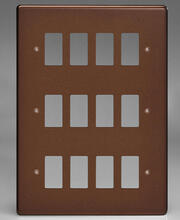 Varilight PowerGrid Range - Grid Plates - Mocha - (Visible Screws) product image 8