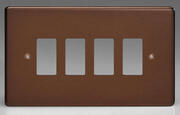 Varilight PowerGrid Range - Grid Plates - Mocha - (Visible Screws) product image 4