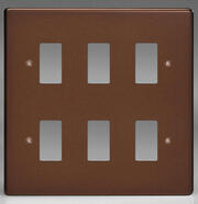 Varilight PowerGrid Range - Grid Plates - Mocha - (Visible Screws) product image 5