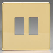 Varilight - Screwless Brass - Grid Plates - c/w Grid Frame product image 2