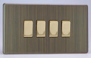 Varilight - Antique Brass - Screwless - Light Switches product image 4