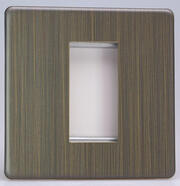 Varilight - Screwless Antique Brass - Module DataGrid Plates product image