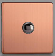 Varilight - Screwless Brushed Copper - 6A Push to Make Momentary Switches product image