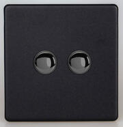 Varilight - Screwless Matt Black - Impulse Push On/Off Light Switches product image 2