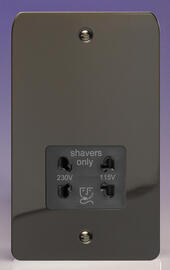 Dual Voltage Shaver Socket 115/230v - Iridium Ultraflat product image
