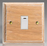 Limed Oak - White - 20 Amp DP Switch + Neon product image