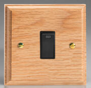 Oak - Black - 20 Amp DP Switch + Neon product image