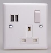 Varilight - Chalk White - USB Sockets product image 3