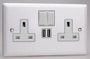 Varilight - Chalk White - USB Sockets product image 2