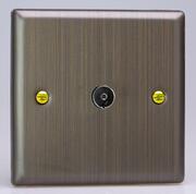 Varilight - Antique Brass - TV & Satellite Sockets product image