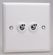 Varilight - Chalk White - Toggle Light Switches product image 2