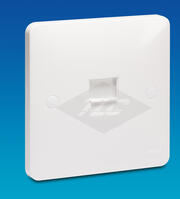 Hager Sollysta - Telephone & RJ45 Outlets - 1 Gang product image