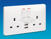 Hager Sollysta - Sockets with USB product image