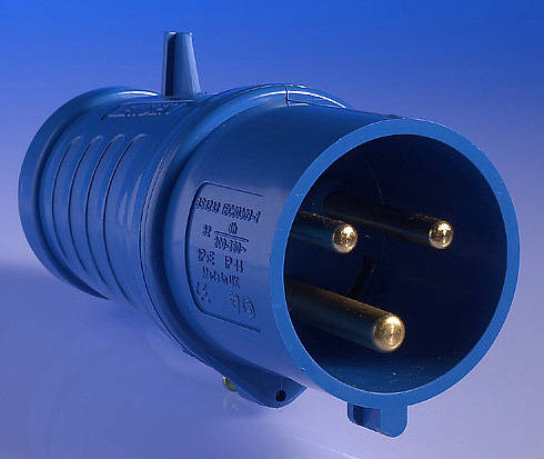 240v 32 Amp 3 Pin Plug - Blue