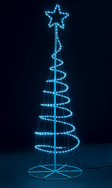 rope light christmas tree