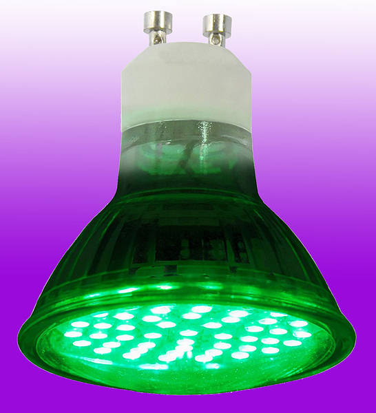 grond afstuderen volgens 4 Watt GU10 High Power LED Lamp 240v - Green | LEDlite (LTSMD4G)