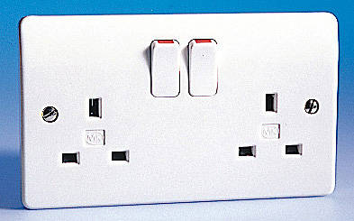 mk 13 amp double socket